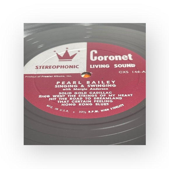 Vintage Vinyl: Pearl Bailey 𖦹 Singing & Swinging 𖦹 Coronet Records 𖦹 Jazz 1962 - Picture 9 of 13